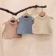 【BABY】無地ニットベスト　全3色