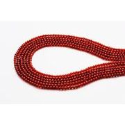 【丸ビーズ】レッドメノウ 2mm