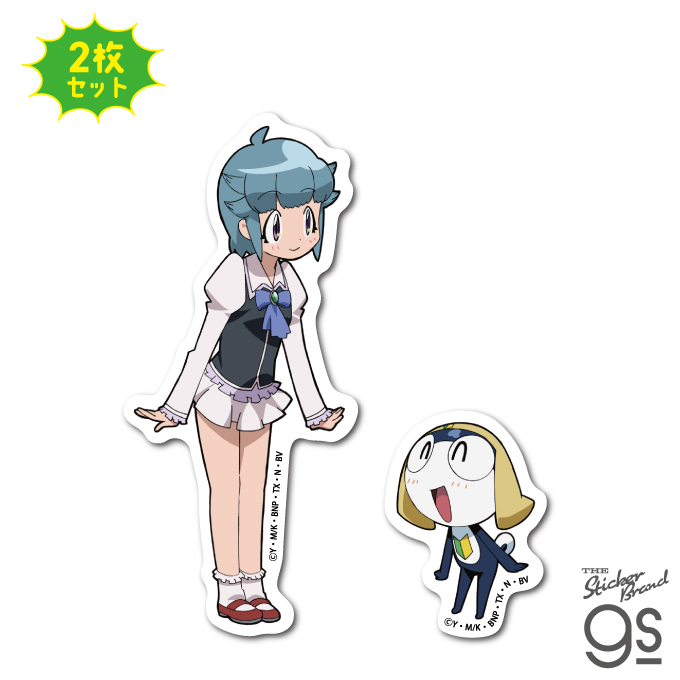 ケロロ軍曹 ステッカー2枚セット タママ二等兵＆西澤桃華 アニメ 漫画