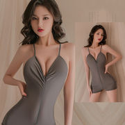 【即納】グレー色 レオタード セクシーランジェリー【7391】