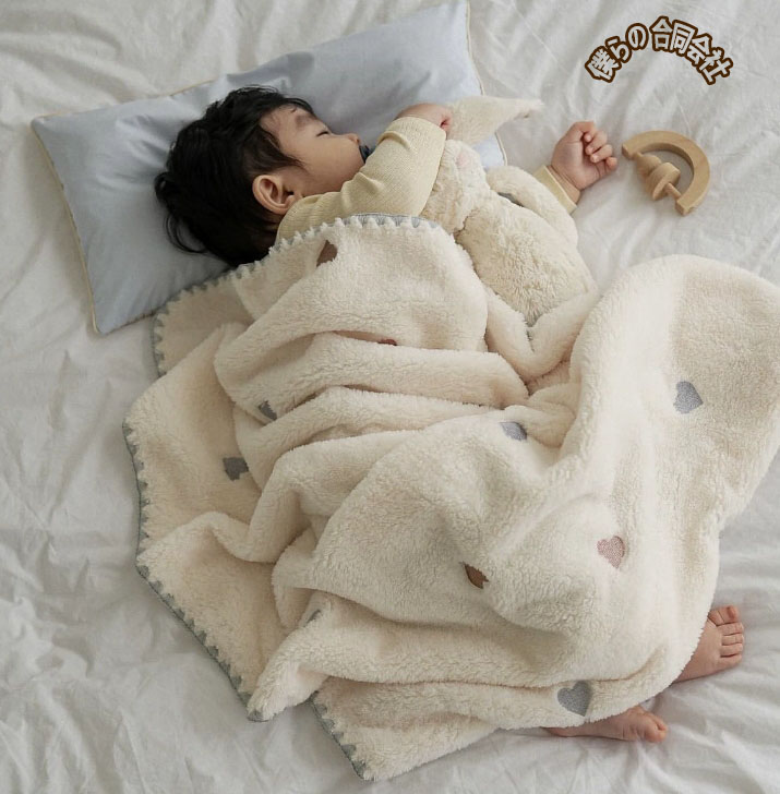 INS風　新生児ブランケット　人気ブランケ　ぺビブランケ　ビー掛け布団　ぺビグッズ　保温　90*130cm　5色