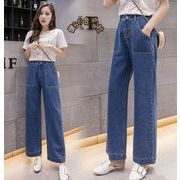 レディース服　春秋新作　ジーンズ　ボトムス　ファッション　ハイウエスト　デニムパンツ　S#-5XL#