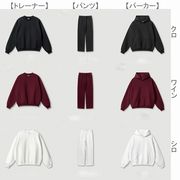 メンズ 無地 裏起毛 トレーナー/パーカー 男女兼用 ジョガーパンツ セットアップ 春秋冬 2025新作★全6色