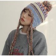 キャップ 小顔効果  帽子  ニット 毛糸 防寒