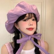 帽子　ベレー帽　レディース　韓国ファッション　リボン