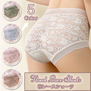 レース 透け感 ショーツ 下着 インナー レディース 婦人下着 無地 ハイウエスト パンツ