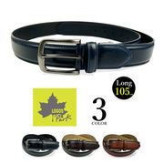 全3色　LOGOS Park ロゴスパーク レザー シングルピンバックル ベルト 幅3.5cm PUレザー