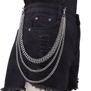 新作★メンズ★ファッション★男性用ズボンのチェーン★