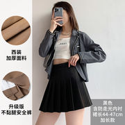 黒プリーツスカート ロングタイプ 高腰 Aライン XS【しわ対策】
