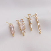 スティック ピアス パーツ 小ぶり ハンドメイド バレンタイン ギフト アクセサリーパーツ ストーン DIY材料