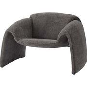 ソファ/　ソファ ソファー ブークレ素材 ダークグレー 1人掛け 一人用 1P モダン おしゃれ 完成品