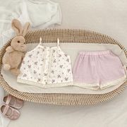 ★BaBy★　73~110cm　ベビーキャミソール＋パンツ　2着セット　多用途ルームウェア　韓国ベビー服