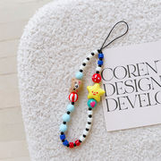 アップル サムスン スマホケース用 アクセサリー HQ 珠鎖短紐 6号