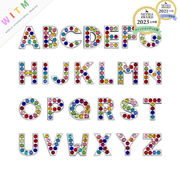 アルファベット DIY キーホルダーパーツ 合金パーツ 手芸 穴あり ラインストーン アクセサリーパーツ