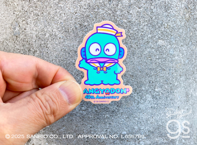 ハンギョドン40周年 ダイカットミニステッカー コックさん サンリオ