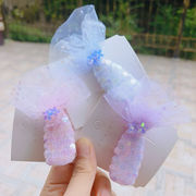 新作 レディース少女 ヘアクリップ ヘアピン 海洋系 スパンコール キラキラ 人魚姫尾 レース 5色