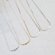 サージカルステンレスネックレス　アクセサリー　18kコーティング　INS　金属アレルギー対応