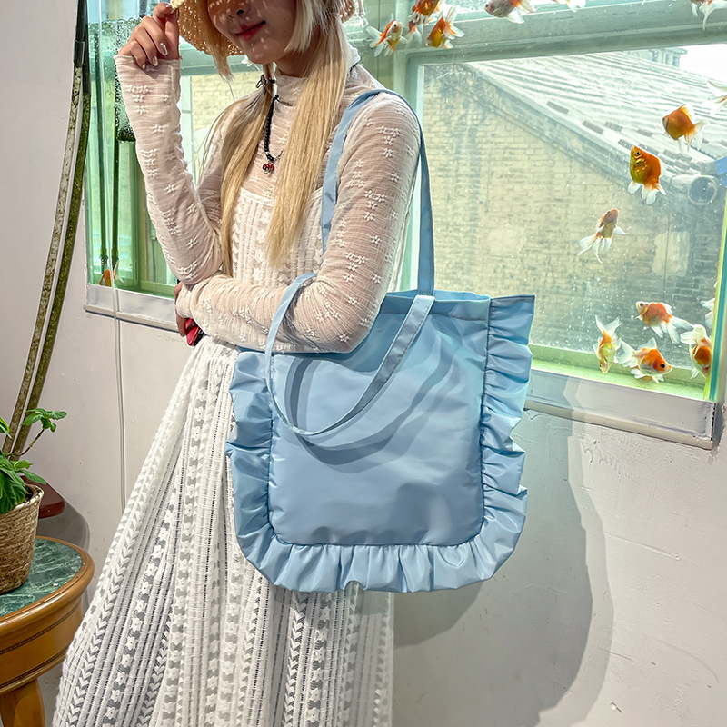 フリルトートバッグ 韓国ファッション デザイン 可愛い | 卸売・ 問屋