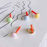 ポストピアス金具 ラウンド エポ ピアス金具 アクセサリーパーツ ハンドメイド素材 バレンタイン ギフト