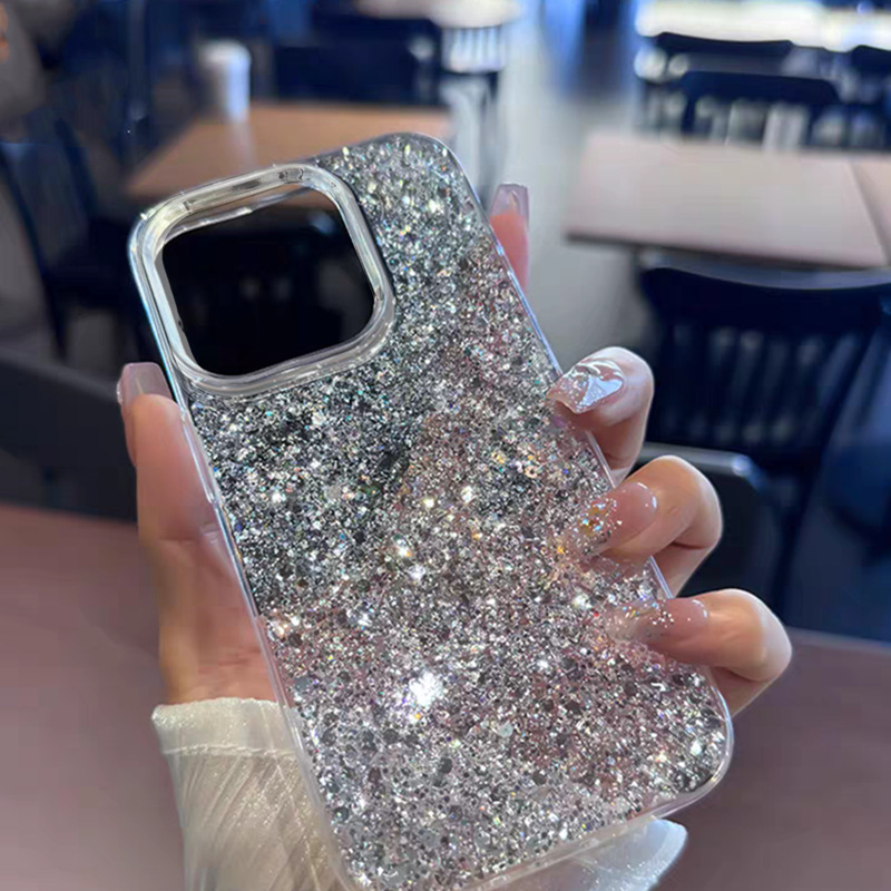 ウェットティッシュケースのふた　キラキラ iPhone15Proケース キラキラ 417PtlGO6QL.jpg_BO30,255,255,