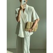 今季マストバイ INS 新作　おしゃれ  chic 韓国ファッション  チェスターコート+スラックス