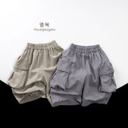 韓国子供服 ベビー服 キッズ男女兼用  七分丈パンツ  2色 80cm-130cm