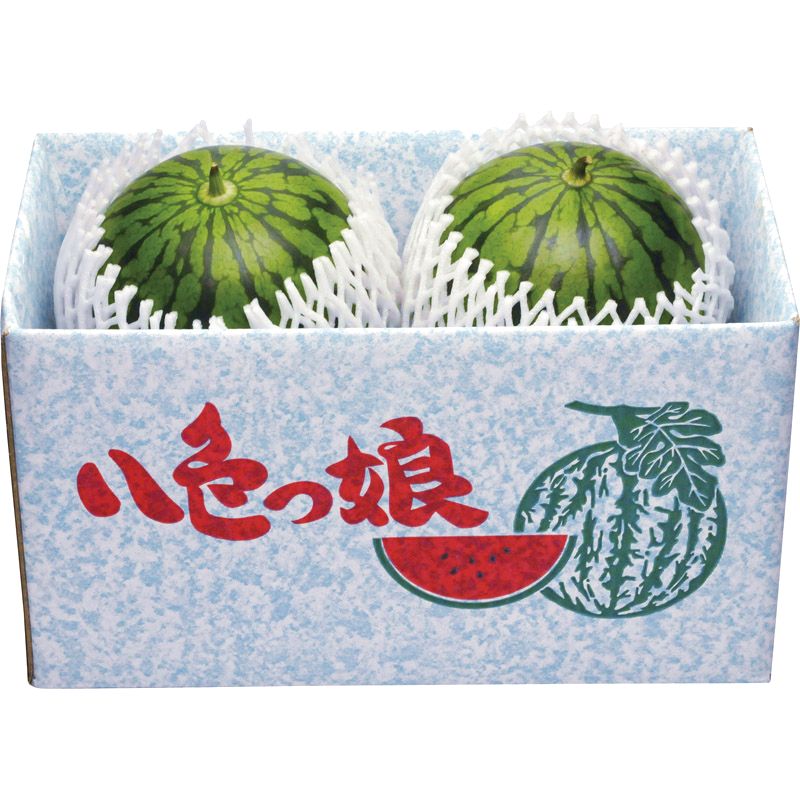 八色っ娘西瓜（小玉西瓜） 約2.5kg×2玉セット【直送品】 送料無料（※出荷は7月中旬～）