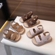 2025夏限定 キッズサンダル マジックテープ 滑り止め底 男女兼用