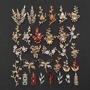 小枝 アクセサリーパーツ 大ぶり ハンドメイド 材料 リーフ 葉っぱ デコパーツ 花 ウエディング DIY用品