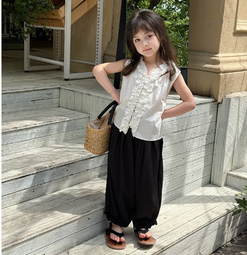 2025夏新作 韓国子供服  ズボン ベビー服 カジュアルパンツ 女の子ズボン 90-160cm 3色