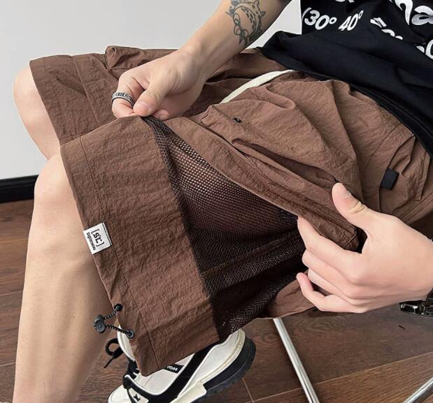 ボトムス ズボン パンツ   メンズ ハーフパンツ レイヤード 薄手