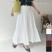 【2025新作商品♪】シャーリングロングスカート