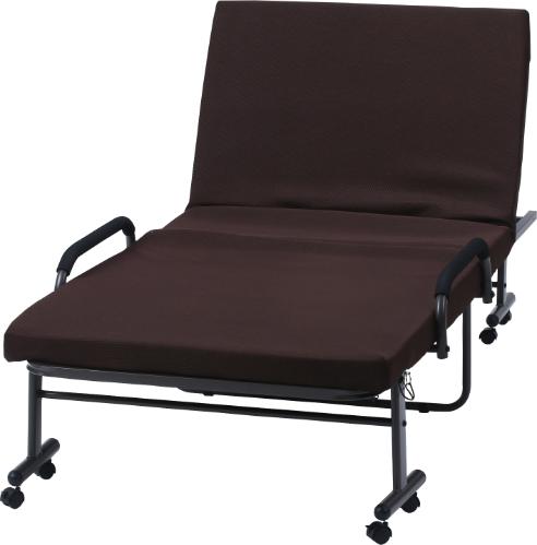 低反発折りたたみベッドフリーロック42段 高床 14743