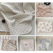 ドット 動物柄 綿100％ 二重ガーゼ ベビーブランケット 多機能おくるみ