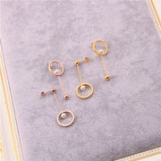 サージカルステンレスピアス　アクセサリー　18kコーティング　INS　金属アレルギー対応