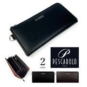 全2色 PESCAROLO ペスカロロ リアルレザーL字ファスナー 長財布 ロングウォレット