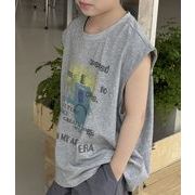 2025春夏新作★子供服★キッズ服★袖なし   タンクトップ   男の子★  トップス★インナー★