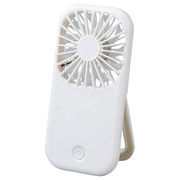 ポータブル&スタンドファン 収納や持ち運びに便利・乾電池式・夏のイベント定番アイテム　ホワ