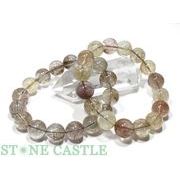 ☆高品質☆【ブレスレット】シルバールチルクォーツ (2A) (約13.5～14mm)