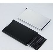 6枚スライドカードホルダー　ブラック 　シルバー DL-YU327