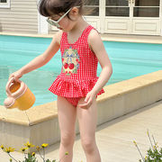 2025新品　子供服　水着　連体水着    温泉可用★S-3XL