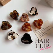 ヘア アクセ クリップ 大人 かわいい ミニハート バンスクリップ ヘアピン おしゃれ 小ぶり