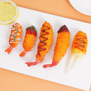 PVC 食品サンプル 果物 フランスパン フェイクケーキ ドーナツ サンプル 模型 学校 行事 飾り オーナメント