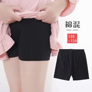 子供   1分丈パンツ   ブラック 120/130/140/150