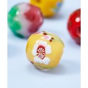 【和アクセサリー！咲とんぼ玉！和の粋をギュッと閉じ込めた小さな宝石☆】黄