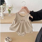 【2点セット】2025春夏新作 子供服  ベビー服  アパレル  袖なし  タンクトップ+ショットパンツ   女の子