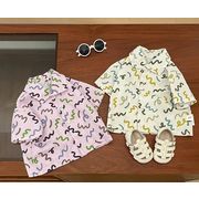 2025春夏新作 韓国風子供服 トップス 半袖 プリント シャツ ブラウス コート アウター 子ども服