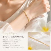 【即納】【18kgp本金鍍金】基礎金具/ブレスレット完成品/四つ葉/ギフト/最安値＆当日出荷