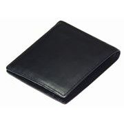 RED　CROW　本ディアスキン　鹿革　牛革　日本製　男女兼用　小銭入れ付　ショートウォレット　TK-DSSW　黒