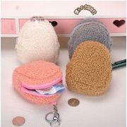 財布 ミニ財布 鍵入れ ミニバッグ がま口財布 小銭入れ ミニポーチ もこもこ 可愛い 9*10.5*5cm